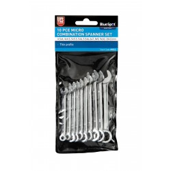 Blue Spot Tools 10pc Micro Combination Spanner Set 4mm to 11mm 04311