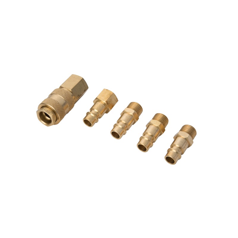 Blue Spot Tools 5 Piece Brass Air Line Tool Hose Fittings BSP 07953