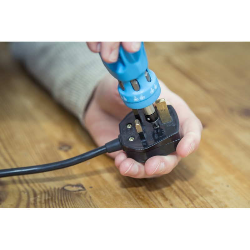 Blue Spot Tools 12 in 1 Stubby Reversible Ratchet Screwdriver 12004