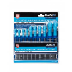 Blue Spot Tools Metric T Handle Ball End Hex Key Set Storage Rack 12186 Bluespot