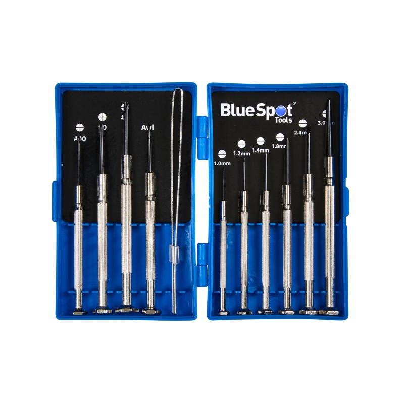 Blue Spot Tools Precision Screwdrivers With Tweezers 12608 Bluespot