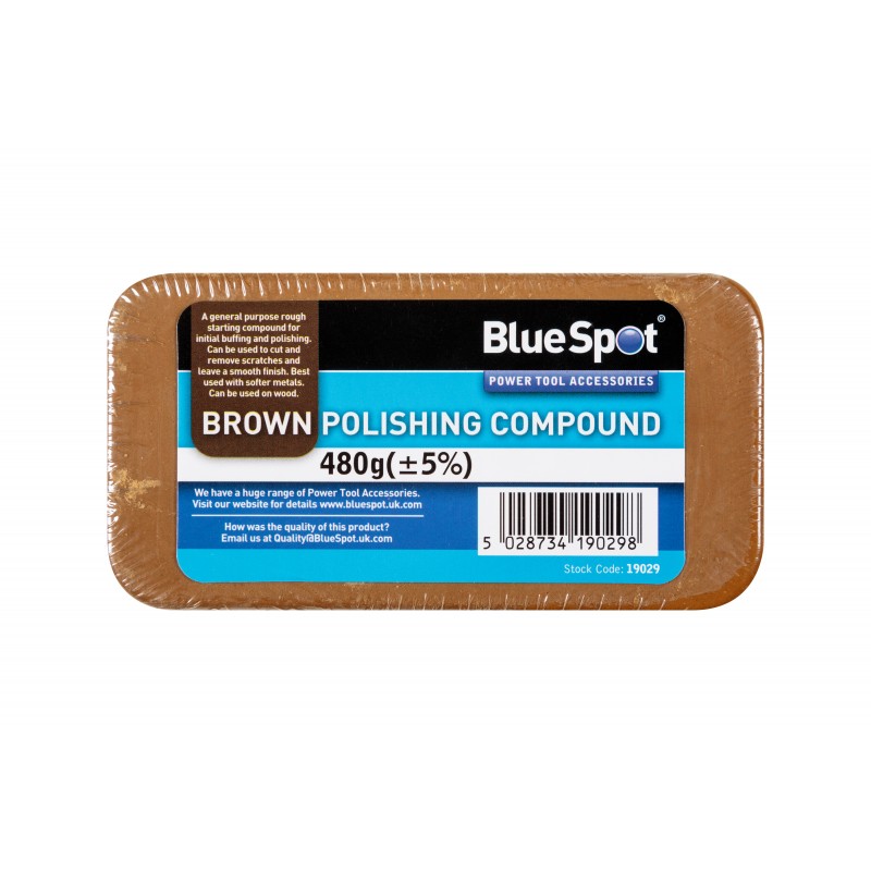 Blue Spot Tools Brown Polishing Compound Brass Copper 19029 Bluespot Sealants and Tools Direct