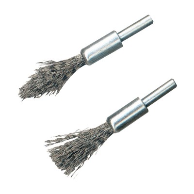 Silverline Tools Carbon Removal Drill Wire Brush De-Carb Twin Set 190316