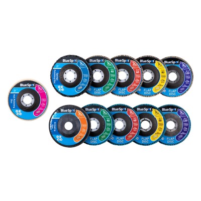 Blue Spot Tools Polishing and Sanding Flap Disc Set 19036 Bluespot