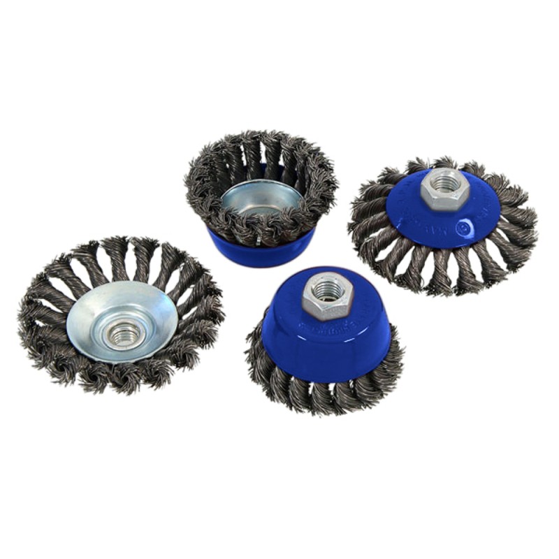 Blue Spot Tools Wire Cup Wire Wheel 4pc Set 19210 Bluespot Sealants