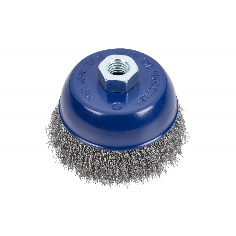 Blue Spot Tools 100mm 4 Inch Crimped Wire Cup Brush 19218 Bluespot