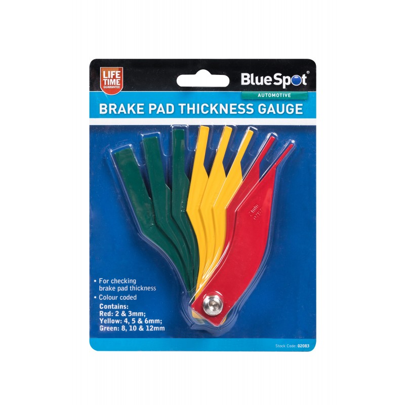 Blue Spot Tools Automotive Brake Pad Thickness Gauge 02083 Bluespot