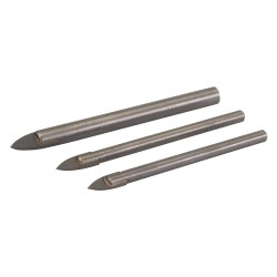 Silverline Spear Head Tile and Glass Drill Bit 3pc Set 217584