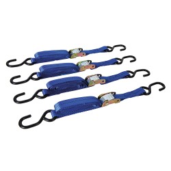 Silverline Tools S-Hook Cam Buckle Tie Down Straps 25mm 2m 4pk 217585