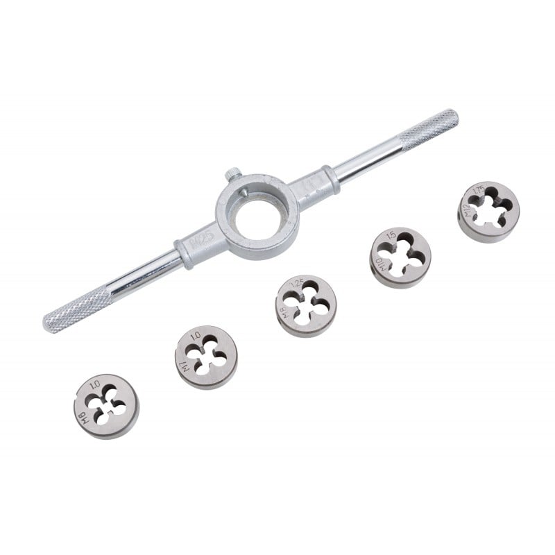 Blue Spot Tools M6 M7 M8 M10 M12 Thread Die Set 22303 Bluespot