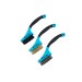 Blue Spot Tools Steel Nylon Brass Wire Brush 3pc Set 22505 Bluespot