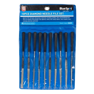 Blue Spot Tools Assorted Diamond 145mm File Set 22653 Bluespot 