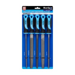 Blue Spot Tools Soft Grip Mixed File 5pc 200mm Set 22654 Bluespot