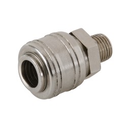 Silverline Tools Euro Air Line Male 1/4 Inch BSP Thread Quick Coupler 237552