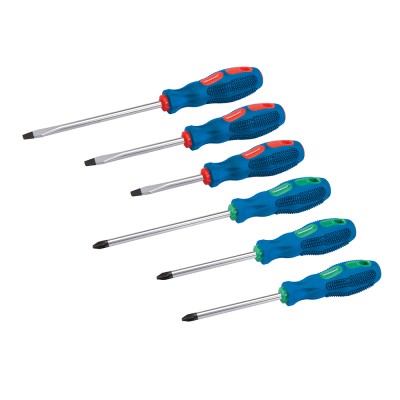 Silverline Tools General Purpose Slotted Pozi Screwdriver Set 244458