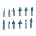 Silverline TCT 12mm Mixed Router Bit - 12 Piece Set 251591