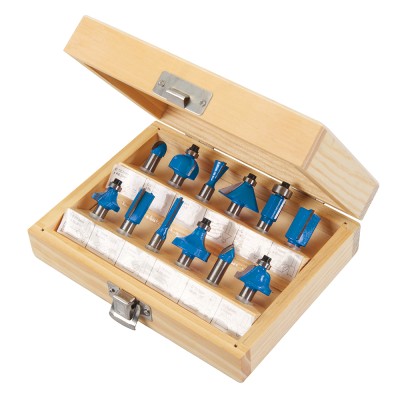 Silverline Tools TCT 8mm Router Bit - 12 Piece Set 251678