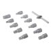 Silverline Tools Universal Drain Plug Key Auto Repair 12pc Set 279661