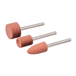 Silverline Rotary Tool Grinding Aluminium Oxide Stone 3pc Set 282582