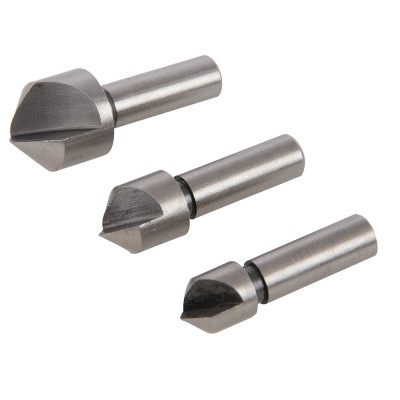 Silverline Tools HSS Countersink Drill Bit 10mm 12mm 16mm 3pc Set 298527