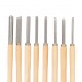Silverline Tools Wood Turning Long Two Handed Chisel 8pc Set 303159