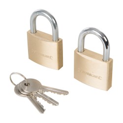 Silverline Tools Keyed Alike 40mm Padlocks Twin Pack 307578