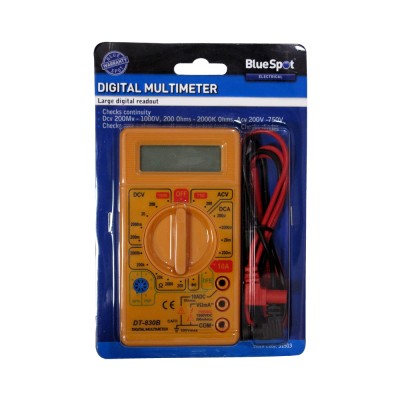 Blue Spot Tools Electrical Digital Multi Meter 31513 Bluespot 