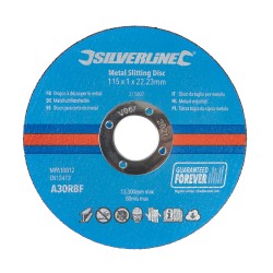 Silverline Tools Metal Slitting Discs 115mm Pack of 10 315807