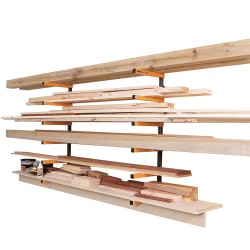 Triton Wood Rack Wall Mounted Storage System 330190