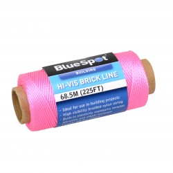 Blue Spot Tools Hi-Vis Pink Brick Line 68 Metres 34632 Bluespot