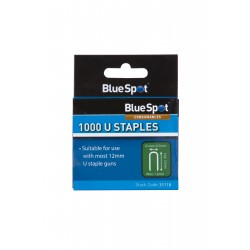 Blue Spot Tools U-Staples 12mm 1000pk 35118 Bluespot 