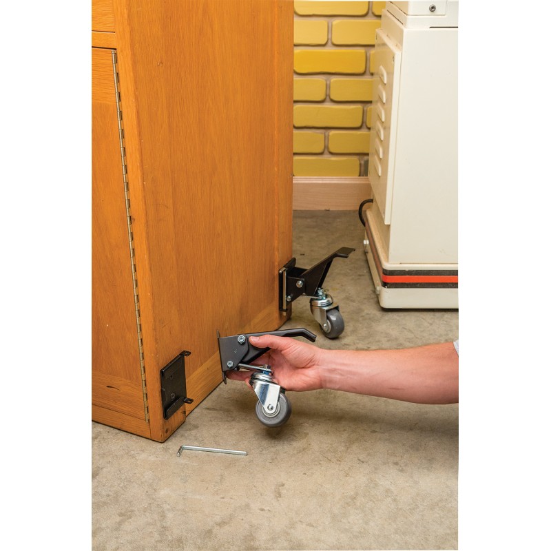 Rockler Workbench Caster Plates Quick Release 4pk 354571 Sealants and Tools Direct