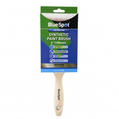 Blue Spot Tools Synthetic Paint Brush 100mm 4 inch 36008 Bluespot