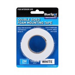 Blue Spot Tools White Double Sided Foam Mounting Tape 37116 Bluespot