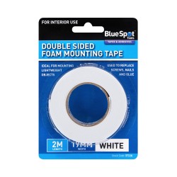 Blue Spot White Double Sided Foam Mounting Tape 37116 Bluespot