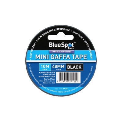 Blue Spot Tools Gaffa Tape Black 48mm x 10m 37122 Bluespot