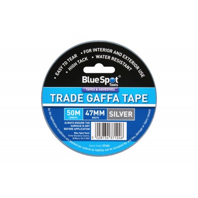 Blue Spot Tools Trade Gaffa Tape Silver 47mm x 50m 37124 Bluespot