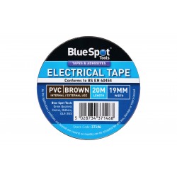 Blue Spot Tools Electrical Insulation Tape Brown 19mm 37146 Bluespot