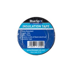 Blue Spot Tools Electrical Insulation Tape Black 4 Pack 37152 Bluespot