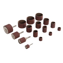 Silverline Power Drill Sanding Drum and Sleeve 20pc Mixed Kit 381141