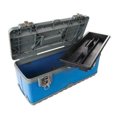 Silverline Tool Box Impact Resistant Tote Toolbox Medium 386076