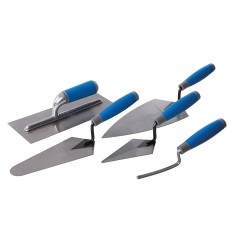 Silverline Tools Soft Grip Trade Trowel 5 Piece Mixed Set 395016