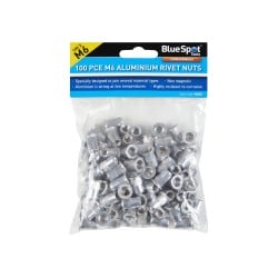 Blue Spot Tools Aluminium M6 Rivnut Rivet Nut Inserts 100pk 40620 Bluespot