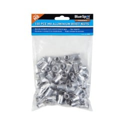 Blue Spot Tools Aluminium M8 Rivnut Rivet Nut Inserts 100pk 40621 Bluespot