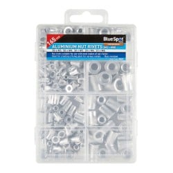 Blue Spot Tools M3 To M8 Aluminium Rivnut Threaded Rivet Nuts 40624 Bluespot