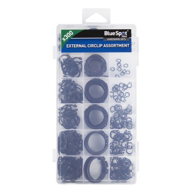 Blue Spot Tools External Circlip 300pc Mixed Set 40638 Bluespot