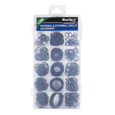 Blue Spot Tools Internal External Circlip Mixed 285pc Set 40644 Bluespot