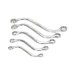 Silverline S Type Obstruction Access Flat Ring Spanner 5pc Set 410406