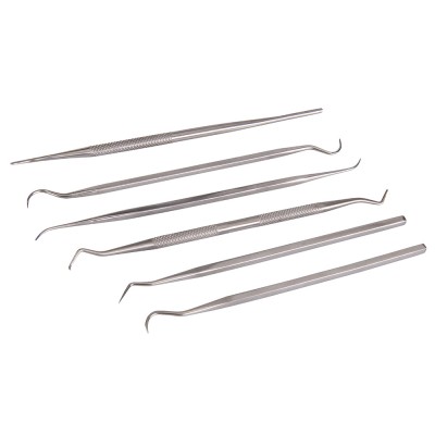 Silverline Tools Stainless Steel Pick Probe Mixed 6pc Set 415070