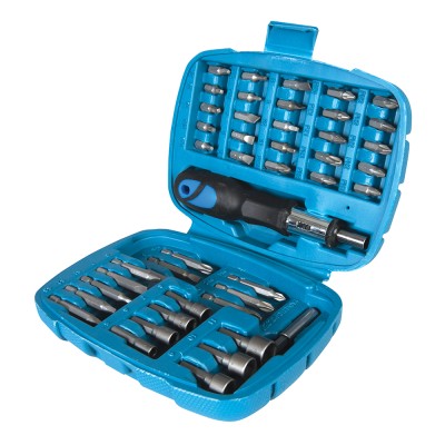 Silverline Ratchet Screwdriver Bit and Socket 45 Piece Set 427611